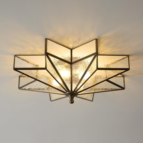 Black hammered glass - black,