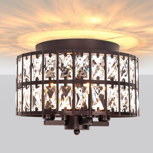 Oil rubbed bronze crystal - rubbed,