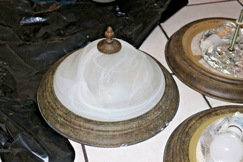 Antique bronze white frosted - antique,